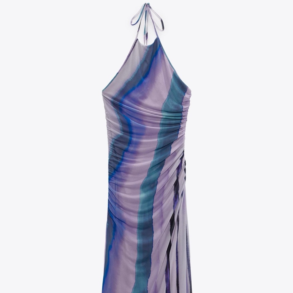 Zara Multicolor Halter Dress